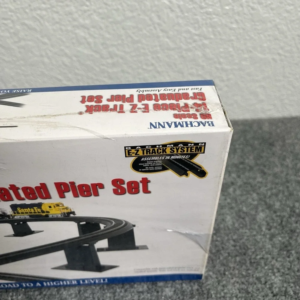 Elevate Your HO Train Layout with E-Z Track Graduated Pier Set - 14 Pieces